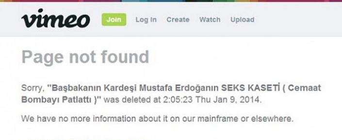 Vimeo'nun Kapanmasının Sebebi Mustafa Erdoğan'ın Seks Kaseti!