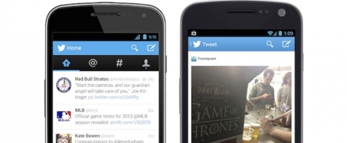 Android için Twitter'a Yeni Özellikler Geldi