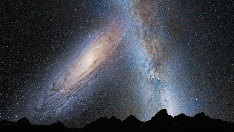 Geleceğimizin Acı Gerçeği Galaksimiz Samanyolu ile Andromeda'nın Çarpışacak Olması