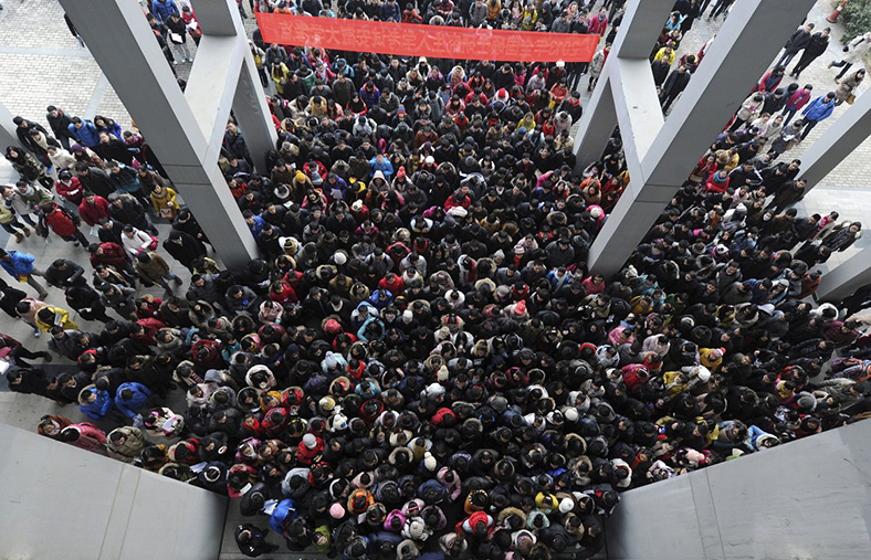 İşte Çin'in sıradan bir kalabalığı