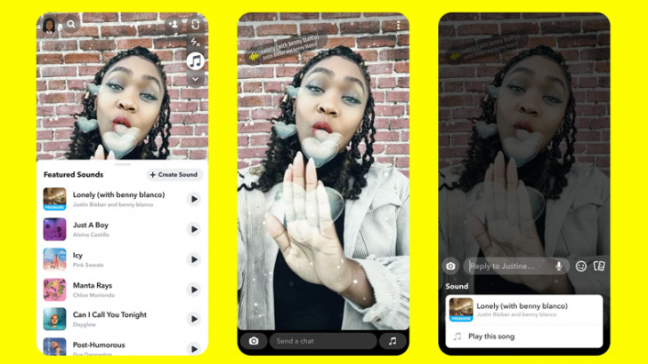 Snapchat'i TikTok'a Benzeten 'Sounds on Snapchat' Özelliği Kullanıma Sunuldu