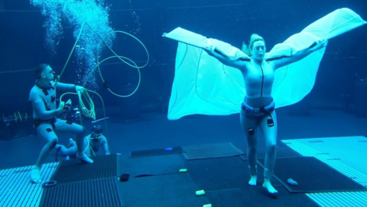 Avatar 2'nin Su Altı Çalışmalarından İlginç Bir Fotoğraf Paylaşıldı