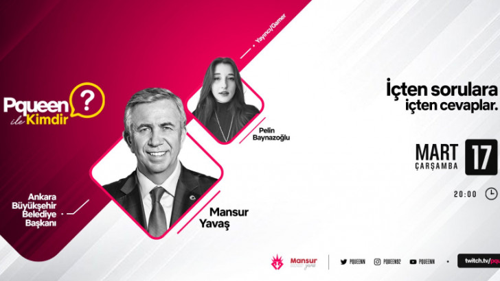 Mansur Yavaş, Pqueen'in Twitch Programına Konuk Olacak