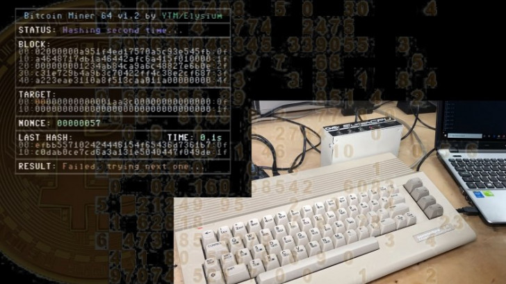 38 Yıllık Commodore 64 ile Bitcoin Madenciliği Yapıldı