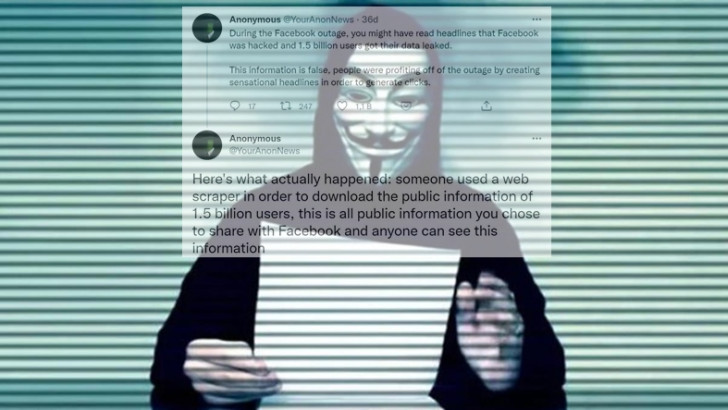 Hacker Grubu Anonymous'tan '1,5 Milyar Facebook Kullanıcısı Verileri' Hakkında Önemli Açıklama