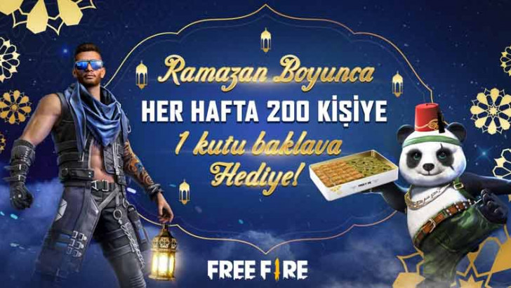 Free Fire, Ramazan’da Oyunculara  1 Ton Baklava Dağıtacak: İşte 'Kilo Kilo Baklava' Kazanmak İçin Yapmanız Gerekenler
