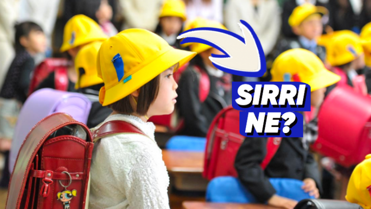 Japon Çocuklar Okula Giderken Neden Sarı Bir Şapka Takmak Zorundadır?