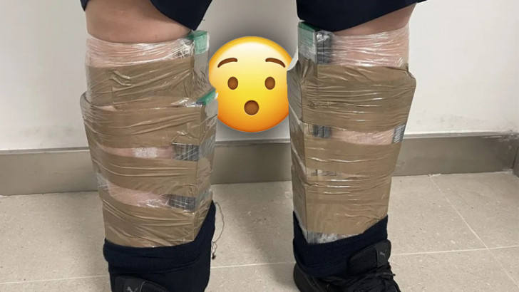 68 iPhone'u Vücuduna Bağlayan Kaçakçı, Ağırlıktan Yürüyemeyince Yakalandı!