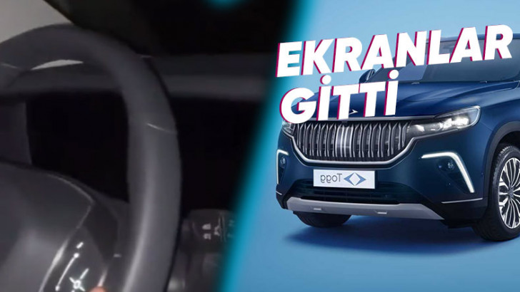 Seyir Hâlinde İlerleyen Bir Togg T10X'in Ekranları, Aniden Arızalanıp Kapandı
