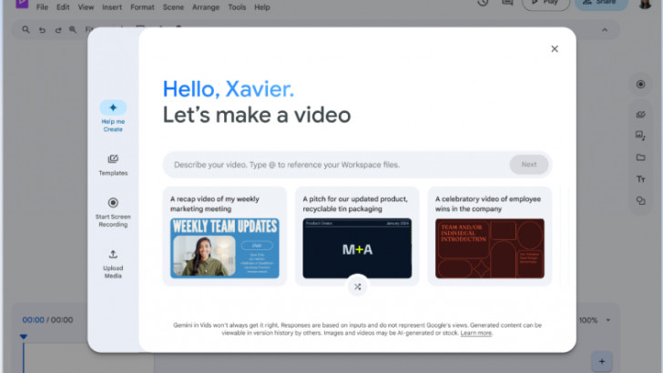 Google, Yapay Zekâ Destekli Video Oluşturma Aracı "Vids"i Duyurdu: Asistanınız Olacak!