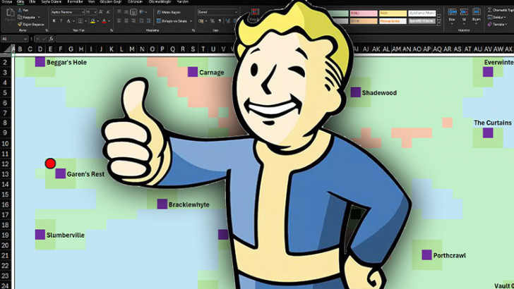 Bir YouTuber, Excel Üzerinde Çalışan Bir Fallout RPG Oyunu Yaptı: Siz de İndirebilirsiniz