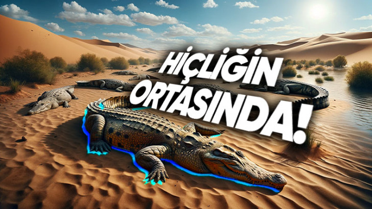 Kumlarla Kaplı Sahra Çölü'nün Altında Yatan Gizem: Bir Zamanlar Burası Nasıl Timsahlarla Doluydu?
