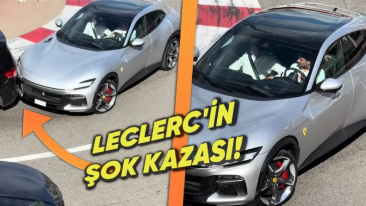 Charles Leclerc, Monako'da Trafik Kazasına Karıştı!
