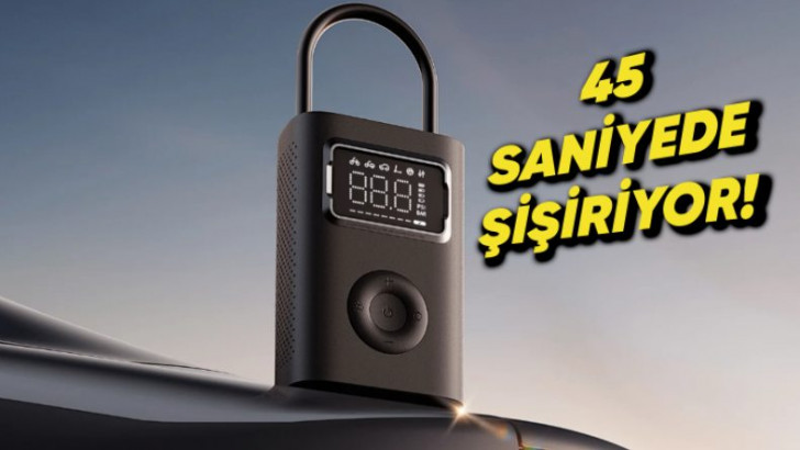 Xiaomi'den Saniyeler İçinde Lastik Şişirebileceğiniz Portable Electric Air Compressor 2 Pro Geliyor (45 Saniyede Araba Lastiği Şişiriyor!)