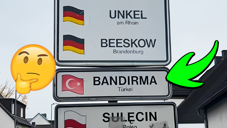 Almanya'nın Kamen Şehrindeki Bir Ana Caddede Yer Alan 'Bandırma' Tabelası Aslında Neyin Nesi?