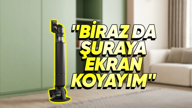Samsung'un Yeni Dikey Süpürgesi, Gelen Mesaj ve Aramalarınızda Size Bildirim Gösterecek (Bi' Süpürge Eksikti...)