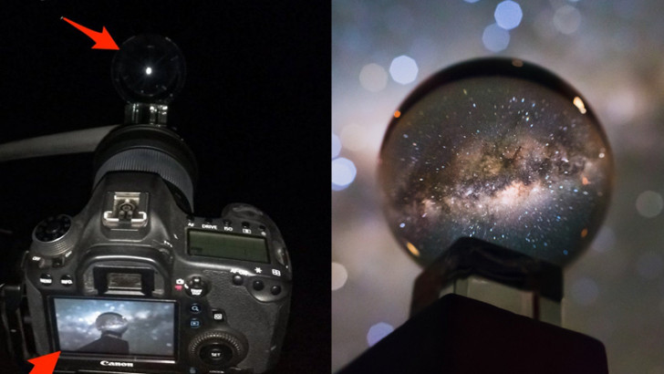 Koca Samanyolu’nun Bir Cam Küreye Sığdığı İnanılmaz Fotoğraf!