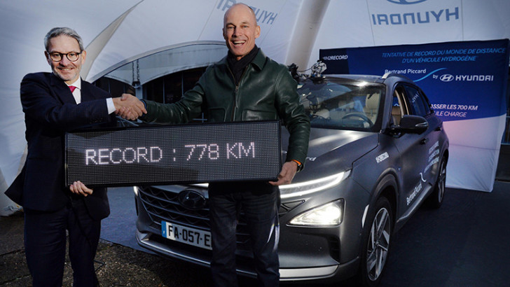 Hidrojenle Çalışan Hyundai Nexo, Tek Depo ile Dünya Mesafe Rekoru Kırdı