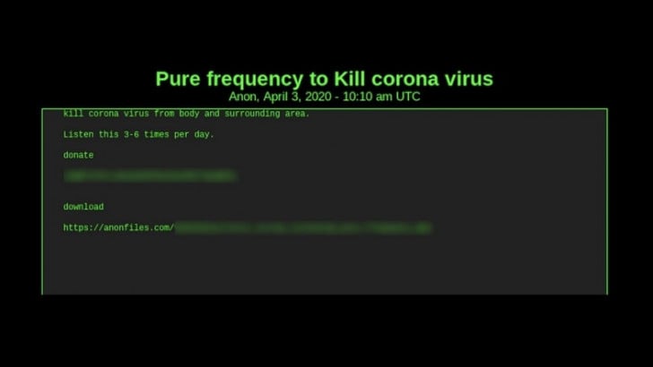 Dolandırıcılar Dark Web'de Koronavirüs Öldüren MP3 Satmaya Başladı