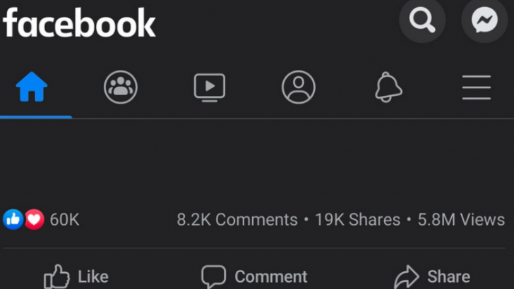 Facebook'un Android Uygulamasına Karanlık Mod ve Koronavirüs Takibi Geliyor