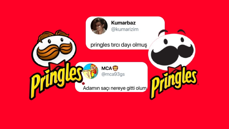 Dayı Bıyıkları Boyatmış: Pringles’ın Yeni Logosuna Sosyal Medyadan Gelen Tepkiler
