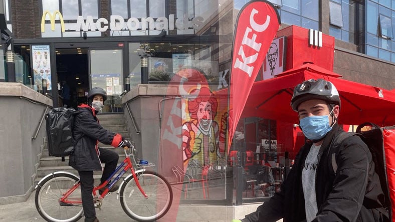 McDonalds ile KFCnin Bisikletli Kurye Girişimi, Tepkiyle Karşılandı: Tamam da Neden?