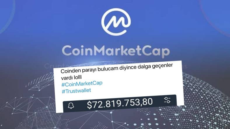 Kullanıcılar Anlık Olarak Milyarder Oldu: CoinMarketCapte Kripto Paraların Değeri Piyasa Değerinin Üstünde Gözüküyor