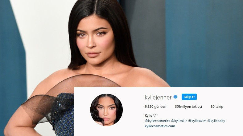 Kylie Jenner, Instagramda 300 Milyon Takipçiye Ulaşan İlk Kadın Oldu