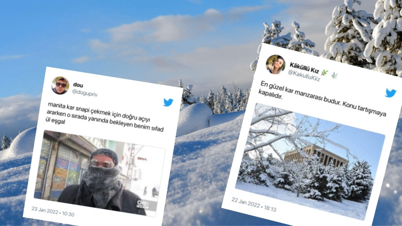 Türkiye Son Yılların En Soğuk ve Karlı Kışına Teslim Oldu: İşte Kar Yağışının Sosyal Medyaya Yansımaları