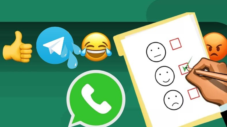 Telegram Bunu Beğenmedi: WhatsApp, Mesajlara Emojiyle Tepki Verme ve Anket Özelliklerini Tanıttı