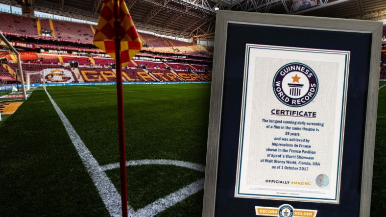 Galatasaray, Stadyumundaki Benzersiz Bir Özellik ile Guinness Rekorlar Kitabına Girdi