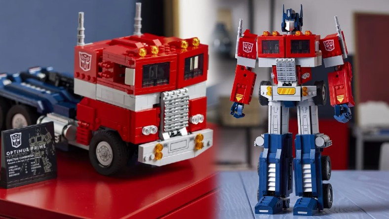 Transformersın Efsane Karakteri Optimus Primeı Gerçek Hayata Getiren LEGO Seti Tanıtıldı: Filmlerdeki Gibi Tırdan Robota Dönüşebilecek! [Video]