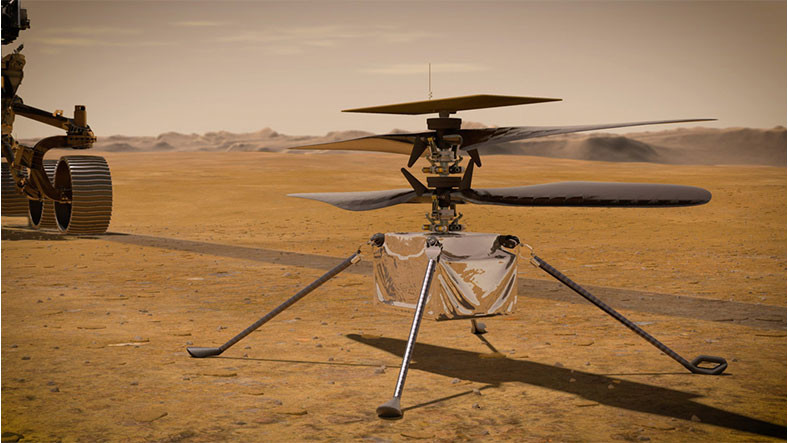 NASA, Mars Helikopteri Ingenuity’nin Rekor Kıran Uçuşunu Yayınladı: Tek Seferde 700 Metre Uçtu