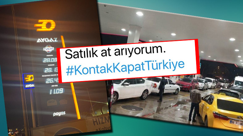 Benzin Fiyatları Uçtu, #KontakKapatTürkiye Twitterda Gündem Oldu: İşte Paylaşımlar