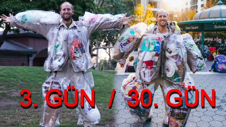 Çöpleri Atmak Yerine Oldukça Manidar Bir Sebeple Üzerine Giyen Aktivistin Dikkat Çeken Eylemi