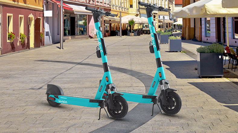 Electric scooter company BinBin started operations in another city in Europe