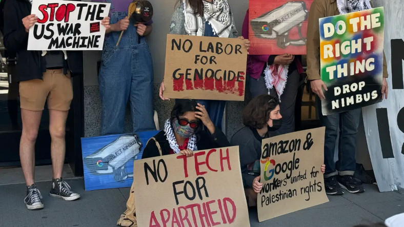 Google, İsrail’le Çalışmayı Protesto Eden Çalışanlarını Polis Zoruyla Dağıttı