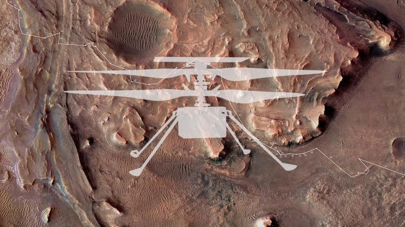 NASA, Artık Kullanılamayan Mars Helikopteri Ingenuity’nin Bugüne Kadar Yaptığı Tüm Uçuşları Paylaştı [Video]