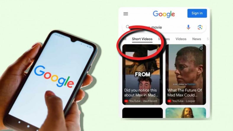 Google'dan Şaşırtan Bir Yenilik Daha: Arama Sonuçlarına "Kısa Videolar" Sekmesi Geldi!