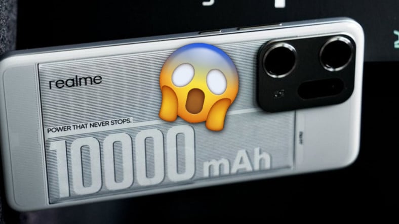 realme, 10000 mAh'lik Akü Gibi Bataryalı Telefon Duyurdu: Üstelik Normal Telefonlar Kadar İnce!