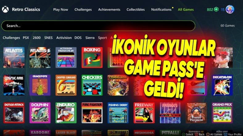 Game Pass Kütüphanesine 50'den Fazla Klasik Oyun Eklendi: İşte "Retro Klasikler" Koleksiyonuyla Ulaşabileceğiniz Oyunlar!
