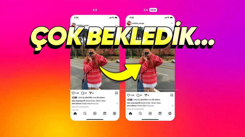 Instagram'daki Kare Fotoğraf Zorunluluğu Kalkıyor: Artık Dikey Fotoğraflar da Paylaşılabilecek!