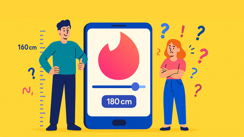 Ayıp Ayıp: Tinder'da İstediğinizden Kısa ya da Uzun Kişilerin Gösterilmesini Engelleyebileceksiniz