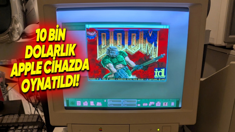 Hamilelik Testinden PDF Dosyasına Kadar Her Yerde Çalıştırılan DOOM, Şimdi de Apple'ın Neredeyse 30 Yıllık Bilgisayarında Oynatıldı