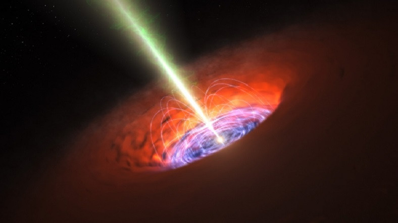 Galaksimizdeki En Büyük Kara Delikten Yayılan Radyo Jet Dalgaları Dünya'ya