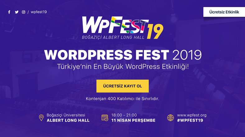 Türkiye nin En Büyük WordPress Etkinliği 11 Nisan'da Başlıyor