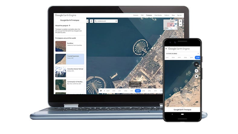 Google Earth'ün Timelapse Modu Artık Mobilde Kullanılabilir
