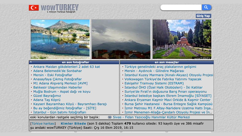 İçinde 1 Milyon Türkiye Fotoğrafı Olan Tuhaf Site WowTurkey