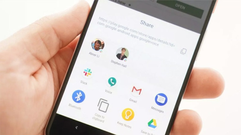 Android 10'un Paylaş Menüsü, Android 9'a Göre Çok Daha Hızlı