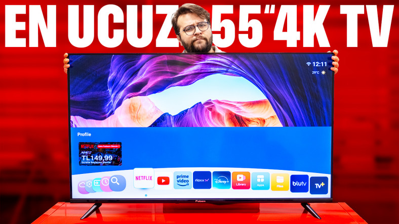 İNTERNETTEKİ EN UCUZ 4K 55 İNÇ TELEVİZYON [İNCELEME]